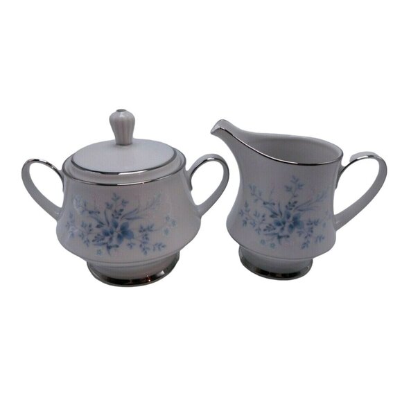 Noritake Carolyn Creamer and Sugar W/ Lid Set - Picture 1 of 11